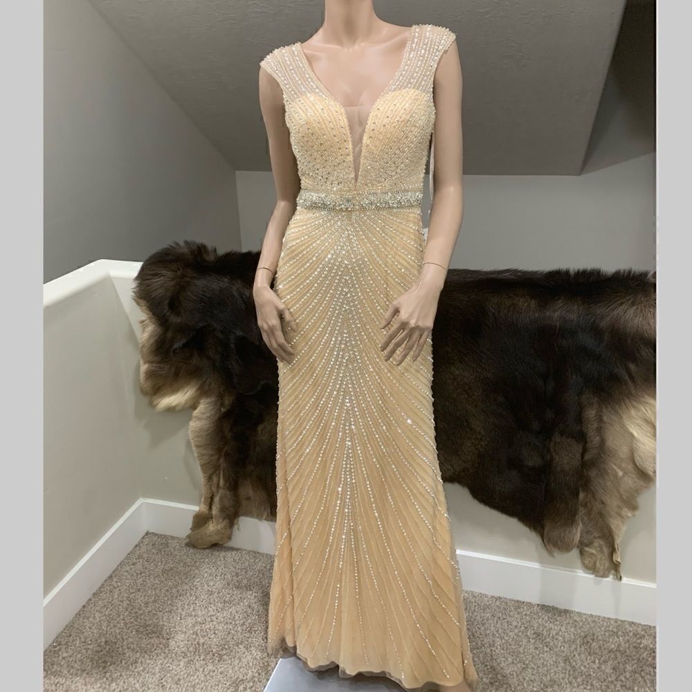 Gorgeous & Stunning Custom Beaded and sequined Gown